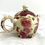 Miniatura: Vintage Victorian Porcelain Teapot Christmas Ornament Roses Angels Cherubs