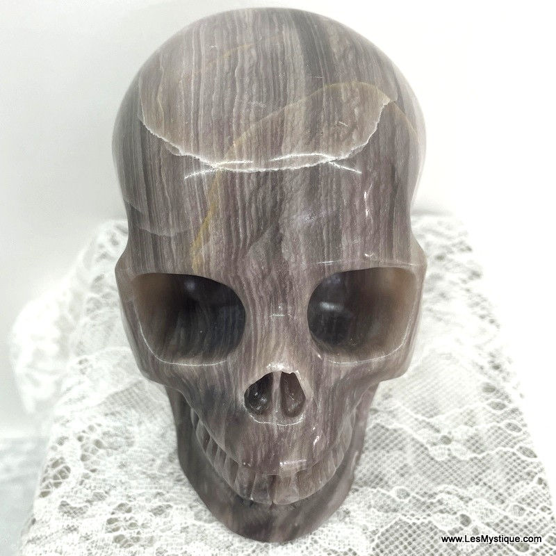 Thumbnail: Large Opalized Fluorite Crystal Skull, Hand Carved, Spirit Guide Communication