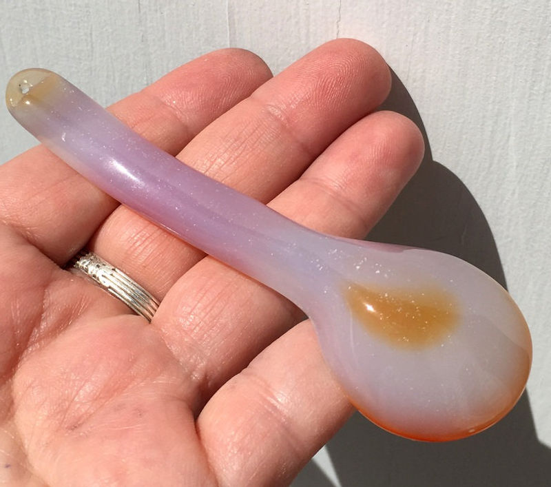 Thumbnail: Carnelian Agate Ritual Spoon - Magick, Spellwork, Manifestation