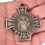 Miniatura: Antique Catholic Holy Medal, Virgin Mary, Sacred Heart Jesus Maltese Cross