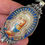 Miniatura: Religious Art Jewelry, Virgin Mary Glitter Cameo, Catholic Silver Pendant