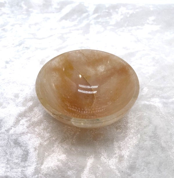 Thumbnail: Gold Quartz Bowl, Gemstone Bowl, Manifestation Power, Healing Golden Ray