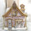 Miniatura: Shabby Rhinestone Christmas Village House Pastel Pink and Gold
