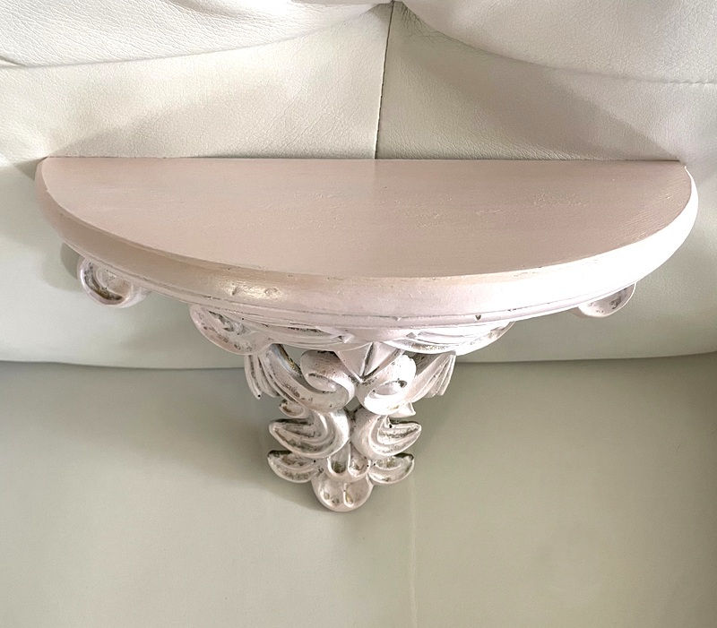 Thumbnail: Vintage Blush Pink Shabby Glam Wall Shelf French Country Victorian Style