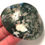 Thumbnail: Hand Carved Moss Agate Gemstone Bowl, New Beginnings, Healing Earth Energy
