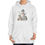 Miniatura: Artistic Shabby Snowman Hoodie Sweatshirt w/ Pockets Winter Fall Art Apparel 