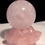 Miniatura: Pink Rose Quartz Sphere and Stand Lotus Bowl Attract Love Energy transmitter