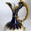 Miniatura: Vintage Royal Dux Ewer Cobalt Blue 24k Czech Porcelain Bohemian Décor Bud Vase