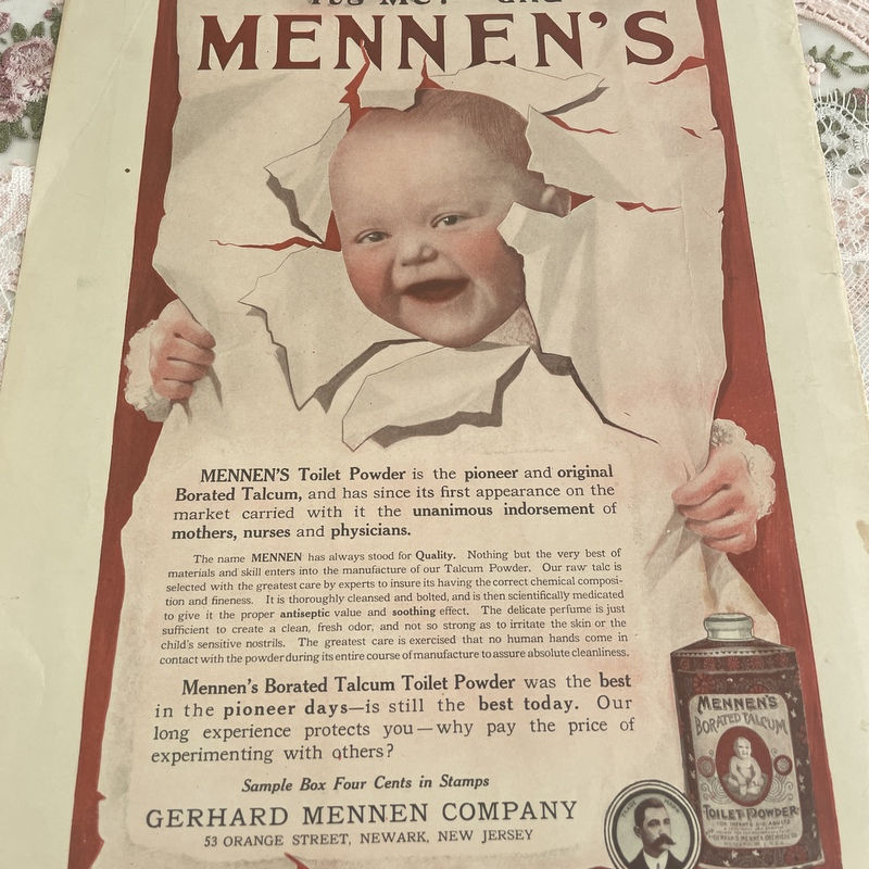 Thumbnail: Vintage Mennen's Toilet Powder Ad, Vintage Wrigley's Gum Ad