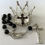 Miniatura: Rhinestone Statue Crown Silver Crucifix Glass Beads Religious Embellishment set
