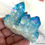 Miniatura: Blue Titanium Aura Quartz Abundance Lightbrary Cluster - Spiritual Realm work
