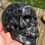 Miniatura: Large Astrophyllite Garnet Crystal Skull, Life Purpose, Divine Light