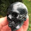 Miniatura: Rare Hawk's Eye Crystal Skull, Green Tiger Eye Skull, Powerful Abundance Energy