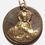 Thumbnail: Vintage 14k Gold Scapular, Holy Medal, Sacred Heart Of Jesus Pendant, Charm