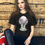 Miniatura: Witchy T-Shirt Amethyst Crystal Ball Esoteric Divination Tee Artistic Gift