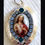 Miniatura: Rhinestone Sacred Heart of Jesus Cameo Locket Pendant, Handmade Catholic Jewelry