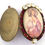 Miniatura: Sacred Heart Jesus Locket, Rhinestone Cameo Pendant, Religious Jewelry