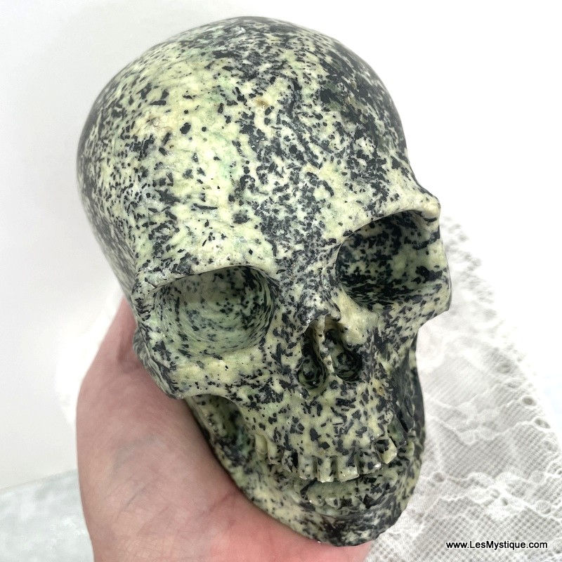 Thumbnail: Large Turquoise Singing Crystal Skull - Shamanic Energy, Astral Travel