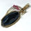 Miniatura: 14k Gold filled Drusy Pendant, Wire Wrapped Black Agate, handcrafted Art Jewelry
