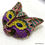 Thumbnail: Large BOHO Rhinestone Cat Jewelry Colorful Cat Brooch