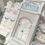 Miniatura: Vintage Shabby Pink Christmas Village Bed and Breakfast House Silver Glitter