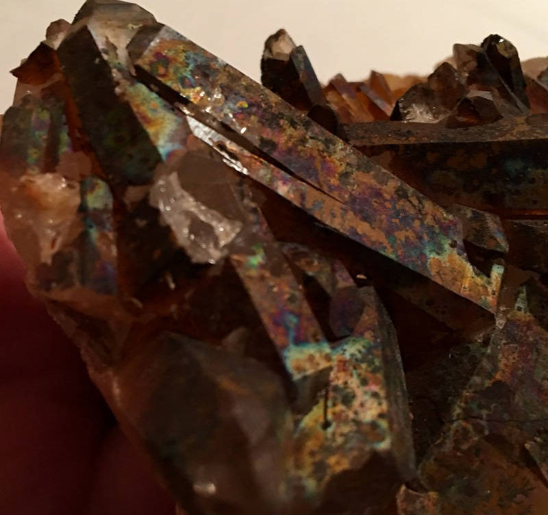 Thumbnail: 4" All Natural Rainbow Aura Quartz Crystal Cluster
