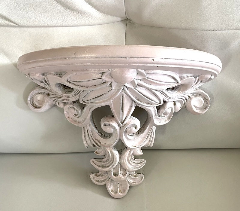 Thumbnail: Vintage Blush Pink Shabby Glam Wall Shelf French Country Victorian Style