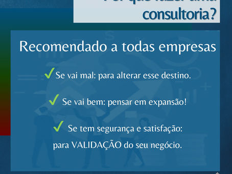 Por que fazer uma CONSULTORIA???