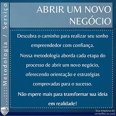 Imagem descreve a metodologia de abrir um novo negócio