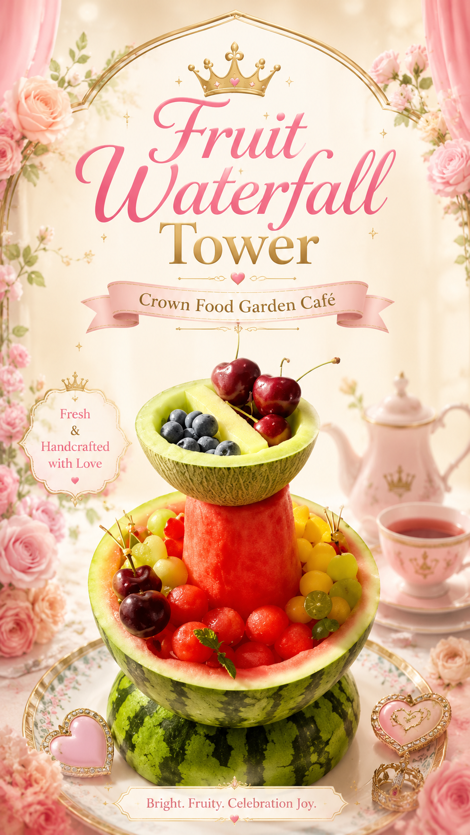 DAY 30 FRUIT WATERFALL TOWER | Beginner Japanese