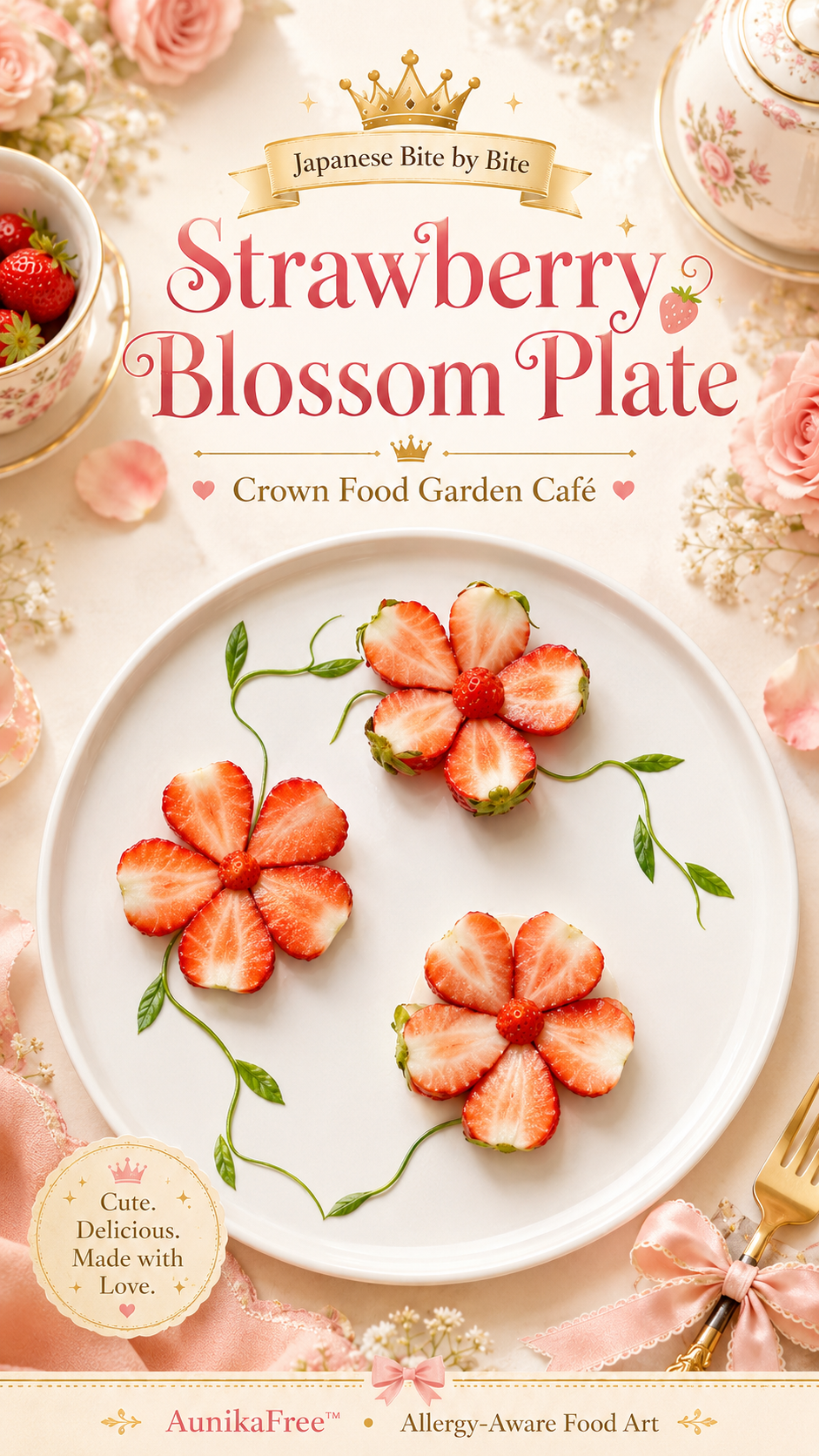 DAY 48 STRAWBERRY BLOSSOM PLATE | Beginner Japanese