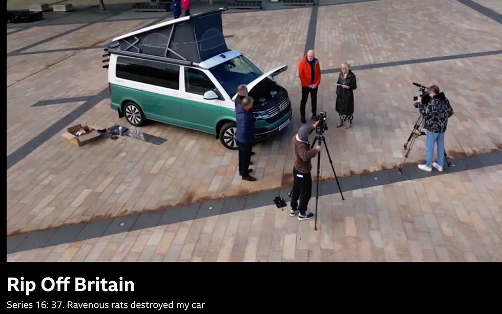 RatMat Featured on the BBC's 'Rip Off Britain' As A Solution To Rodent Damage To Cars