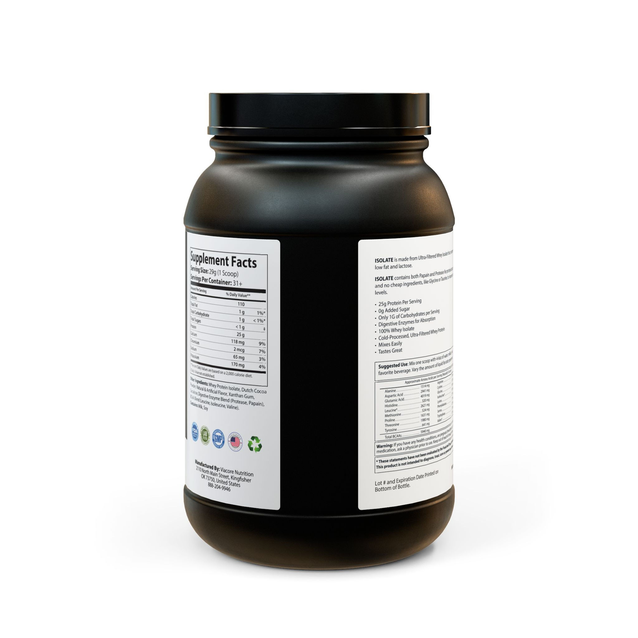 Permabulk® Whey Isolate Protein Supplement (907g, 2lb)