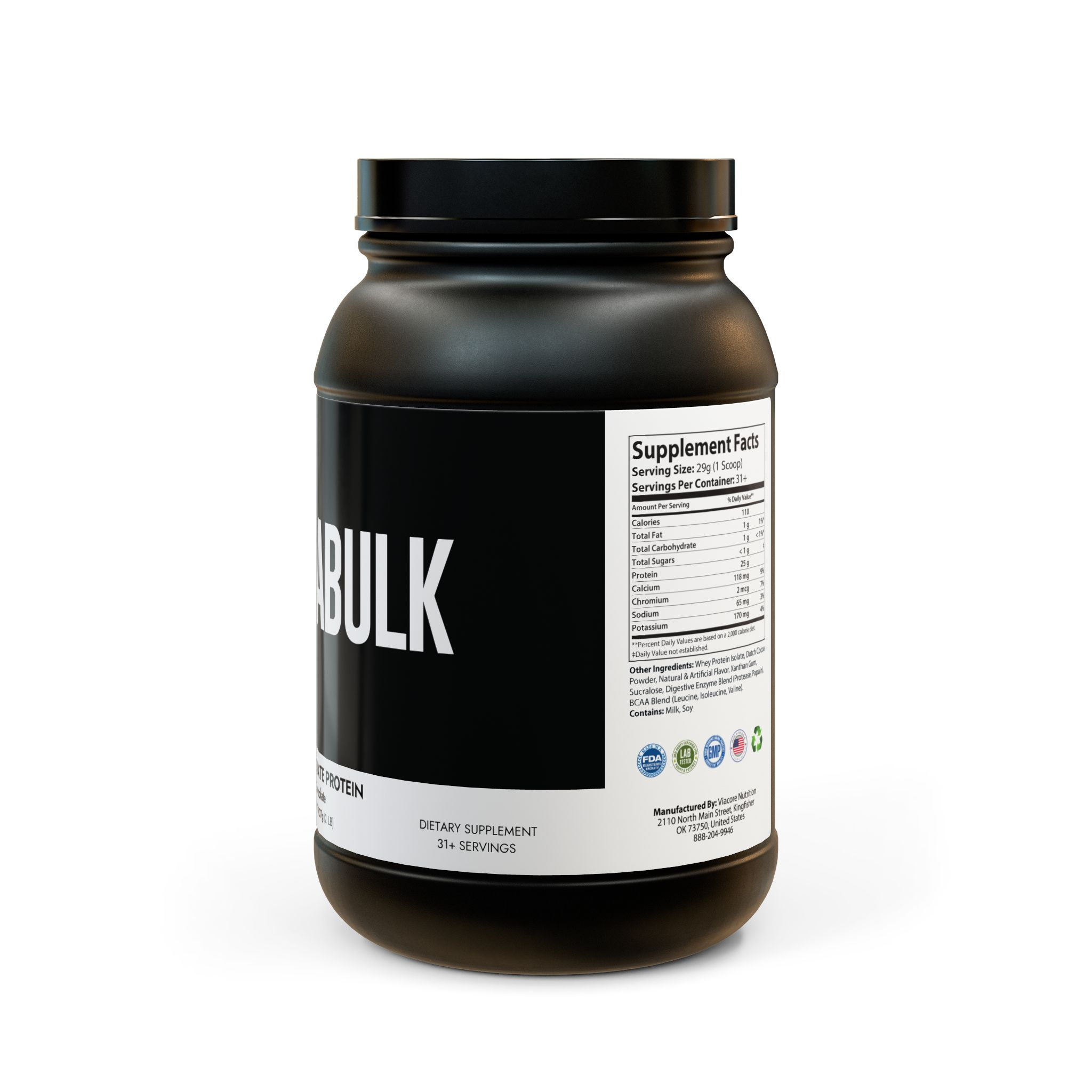 Permabulk® Whey Isolate Protein Supplement (907g, 2lb)