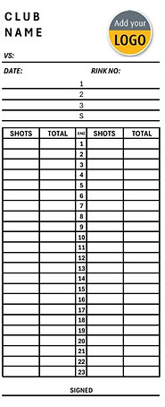 Scorecards, Fixture Cards, Rink Books, Bowls, Bowls Clubs