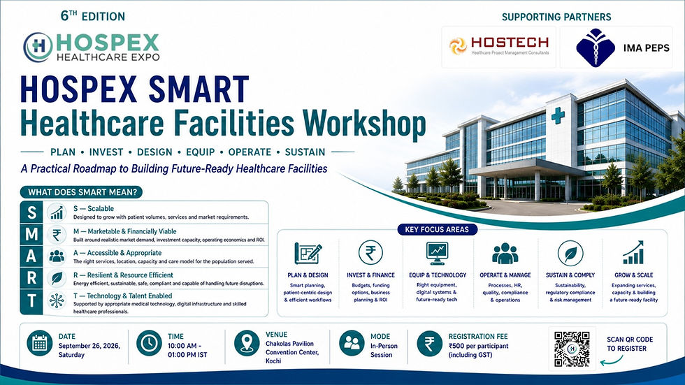 HOSPEX 2026: HOSPEX SMART Healthcare Facilities Workshop