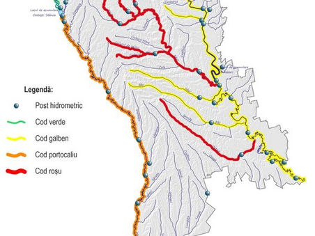 Уровень воды в молдавских реках продолжает снижаться