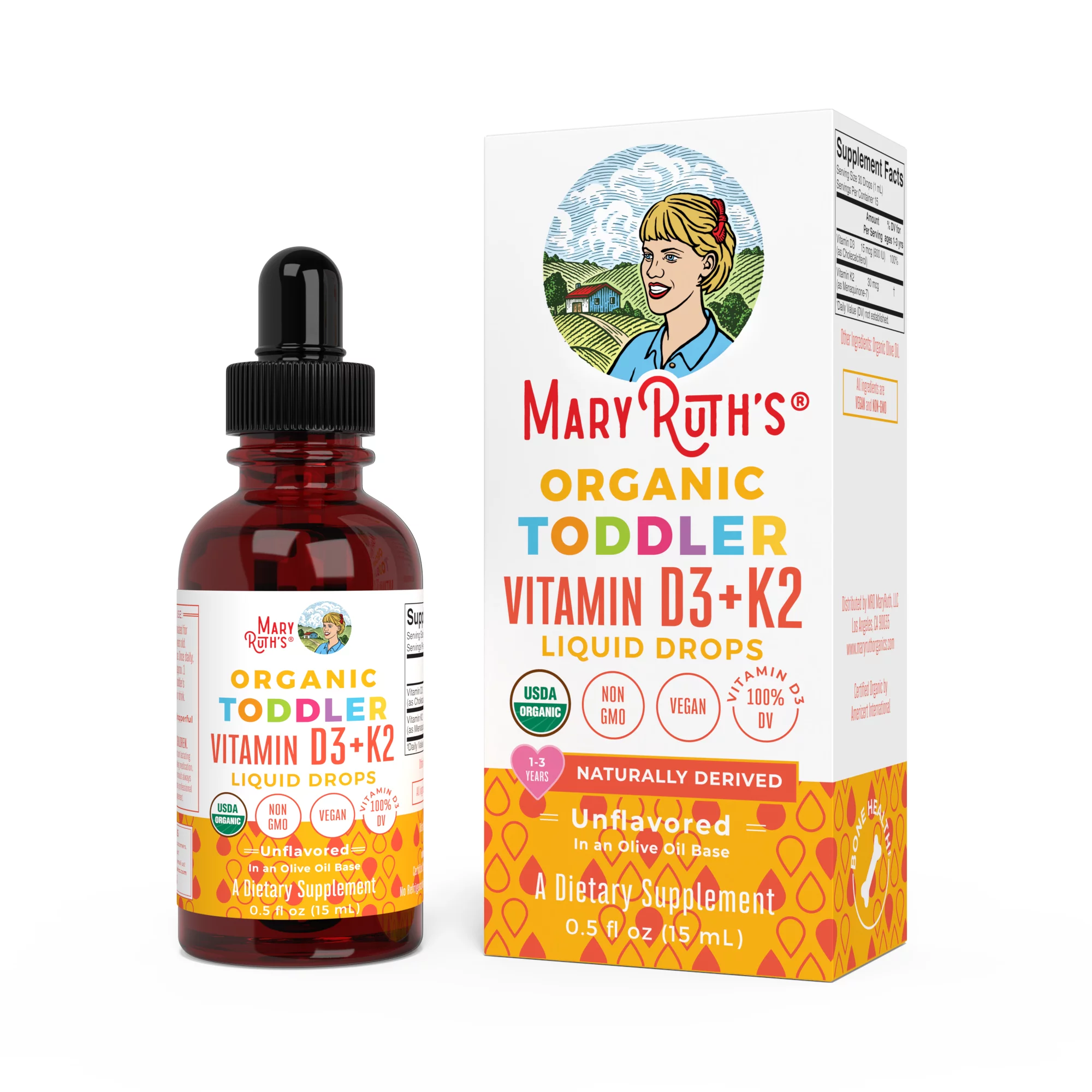 Toddler Vitamin D3+K2 Liquid Drops