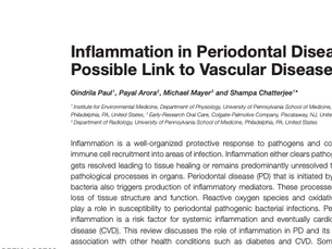 Inflammation in Periodontal Disease: Possible Link to Vascular Disease