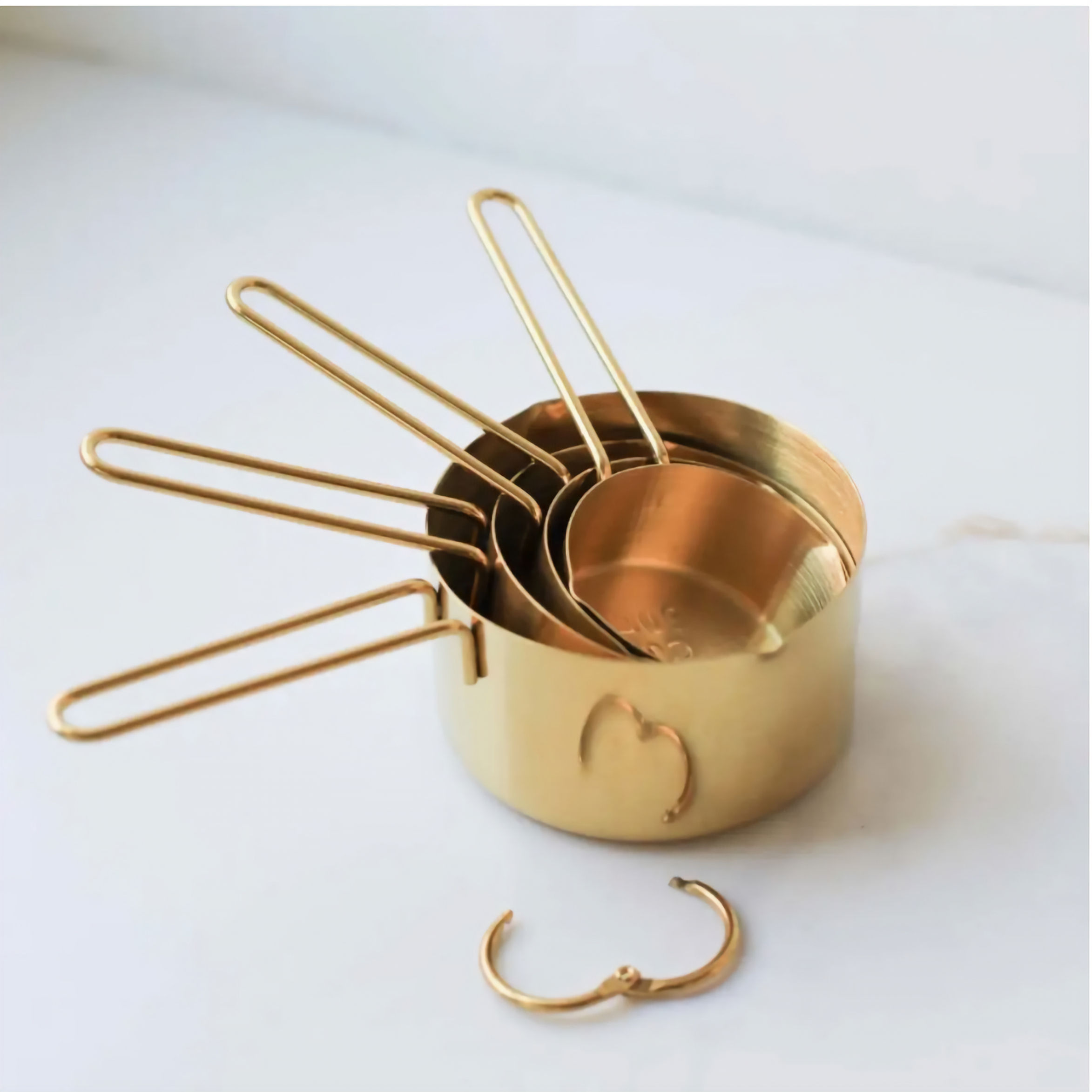 Auric Gold Stainless Steel Measuring Cup Set