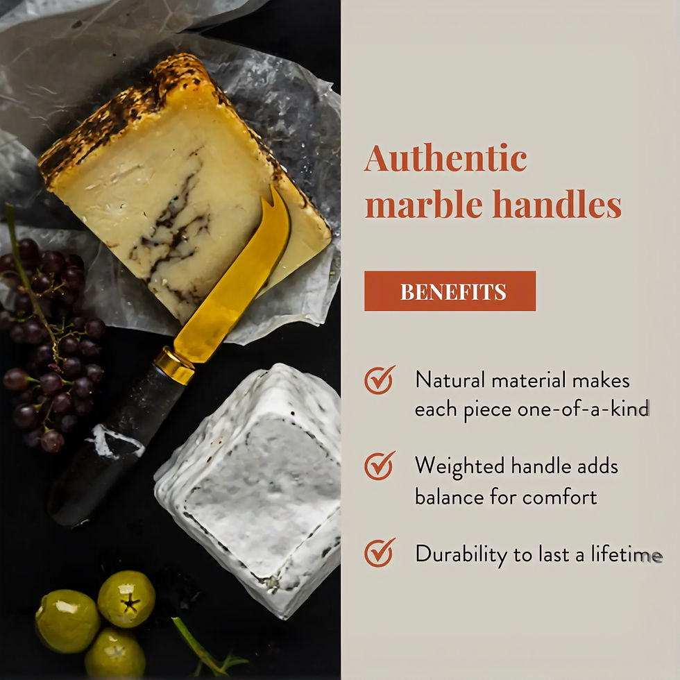 Thumbnail: Black Marble Cheese Knives