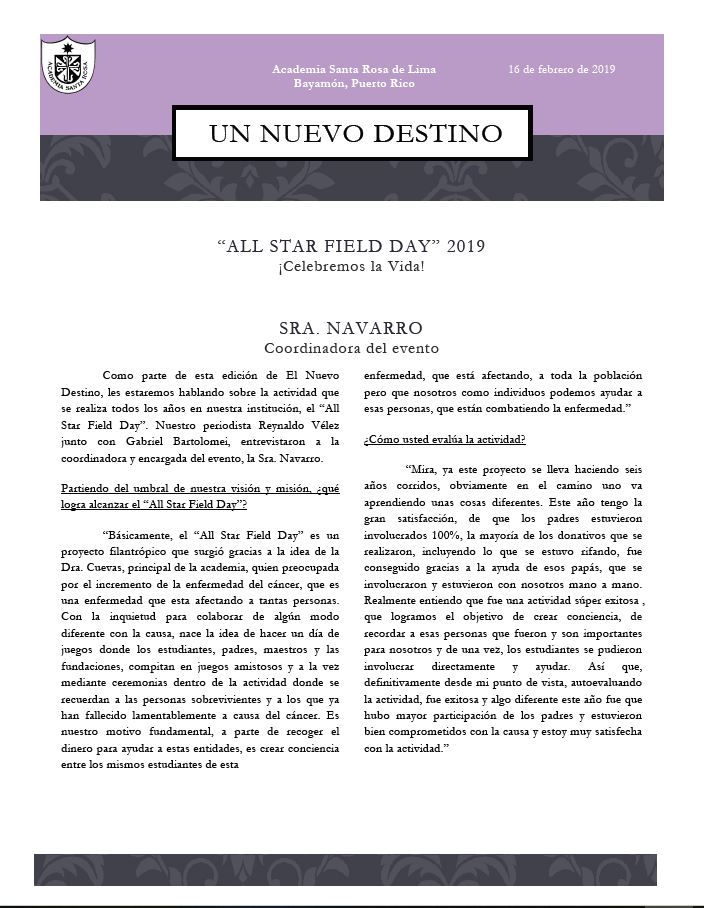 ¡"All Star Field Day" 2019!