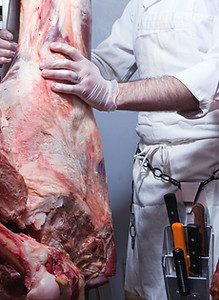 Butcher with Meat