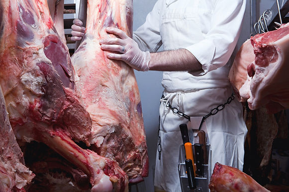 Butcher with Meat