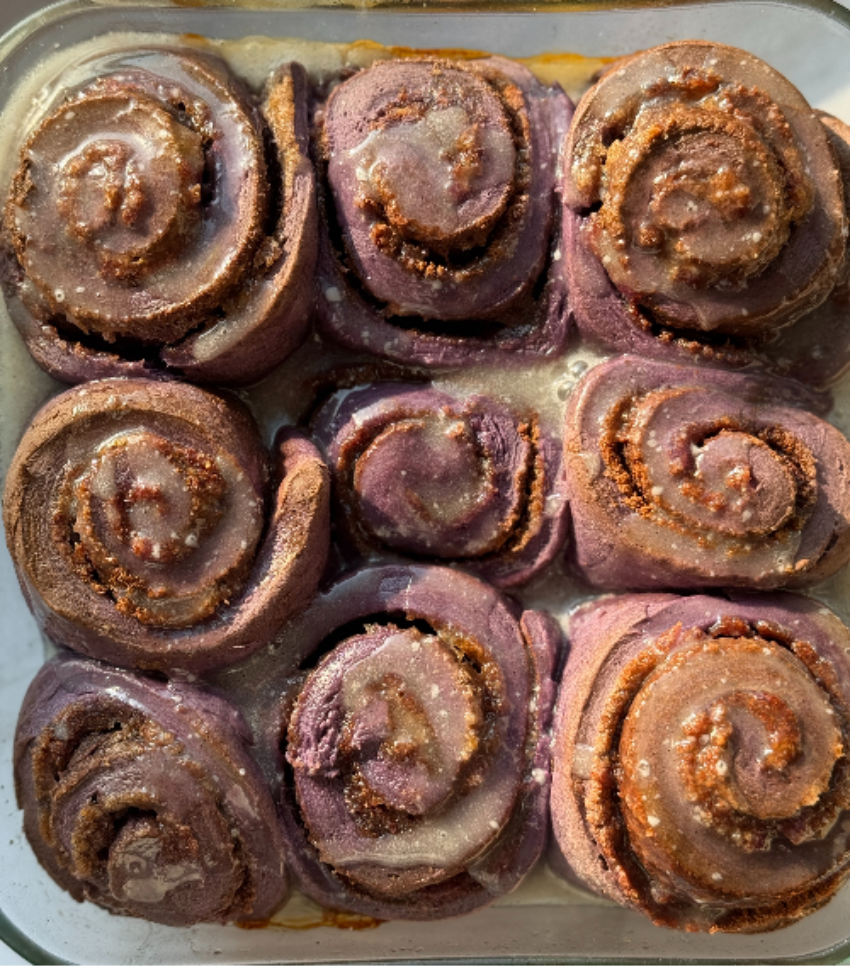 Ube Cinnamon Rolls