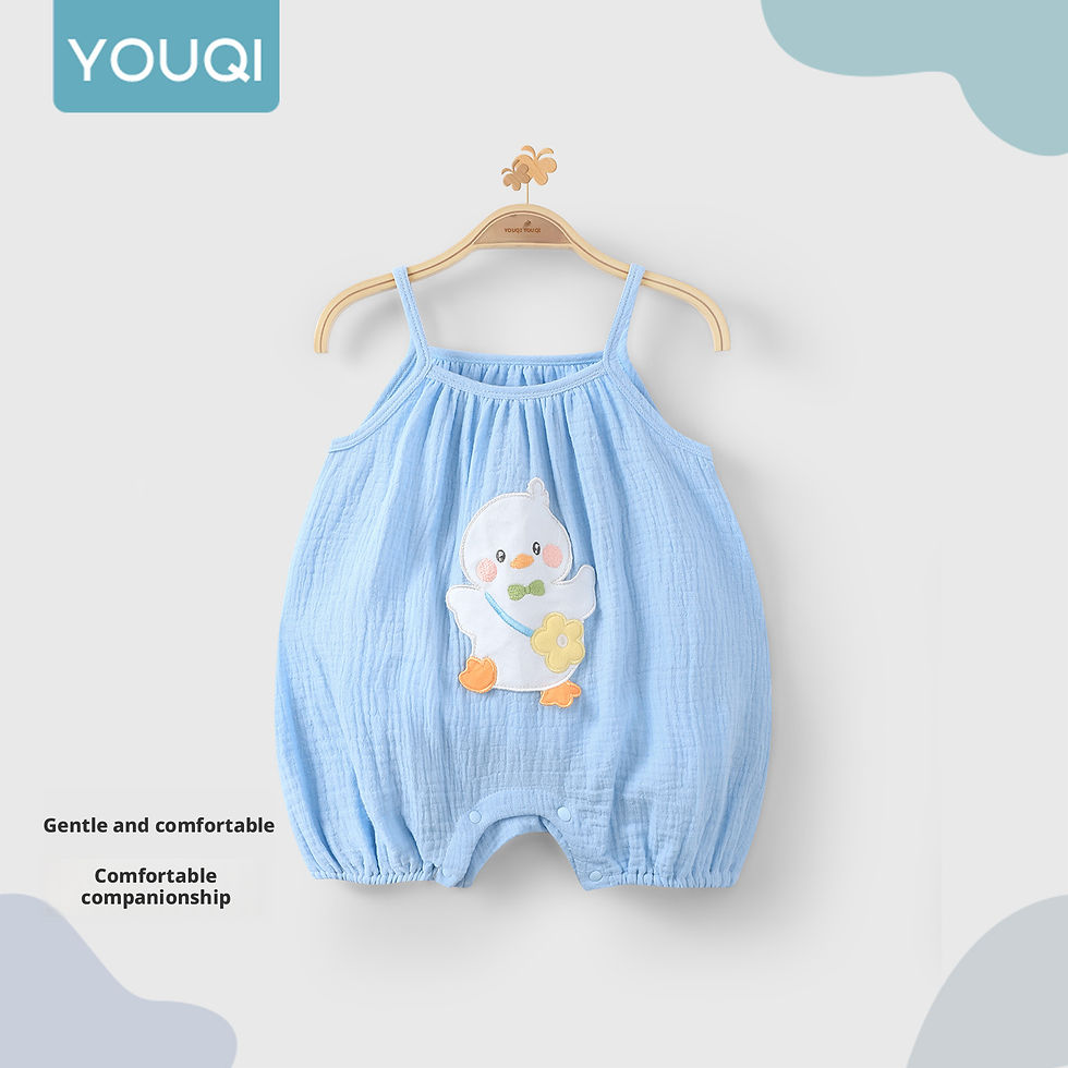 Thumbnail: 【Youqi】Chinese Baby Clothes for 0-2 Years Old, 2026 Summer Cute Baby Romper 