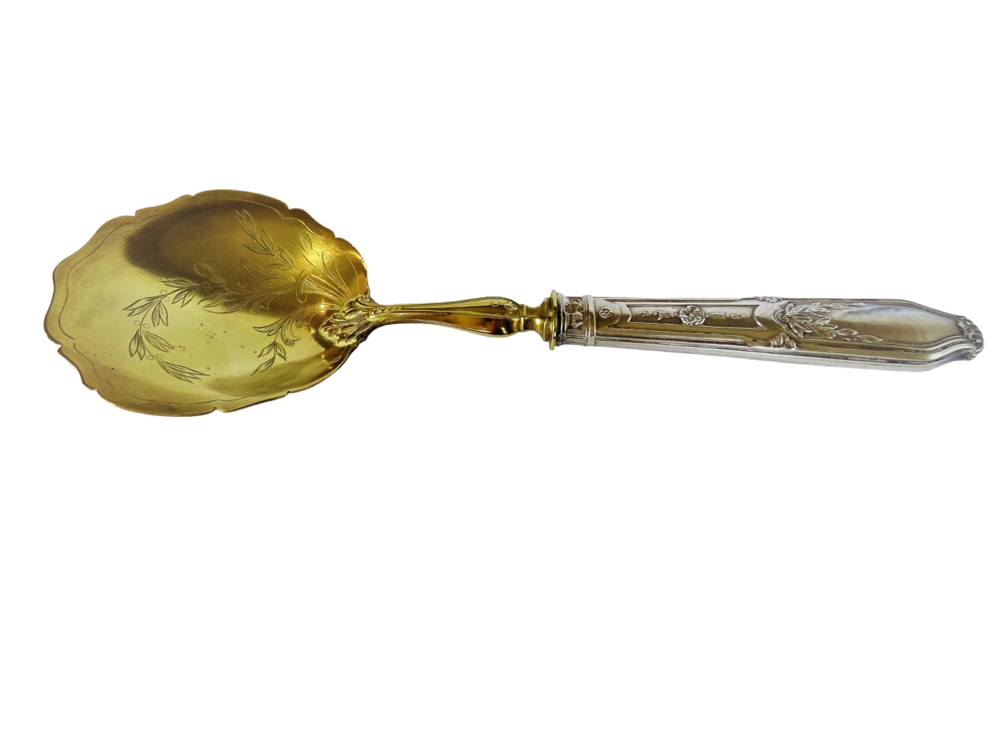 Pelle à fruits en argent - Minerve