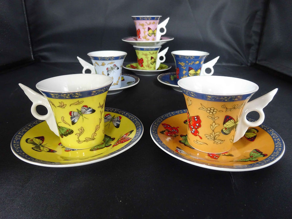 Miniature : 6 tasses à café en porcelaine Aulica