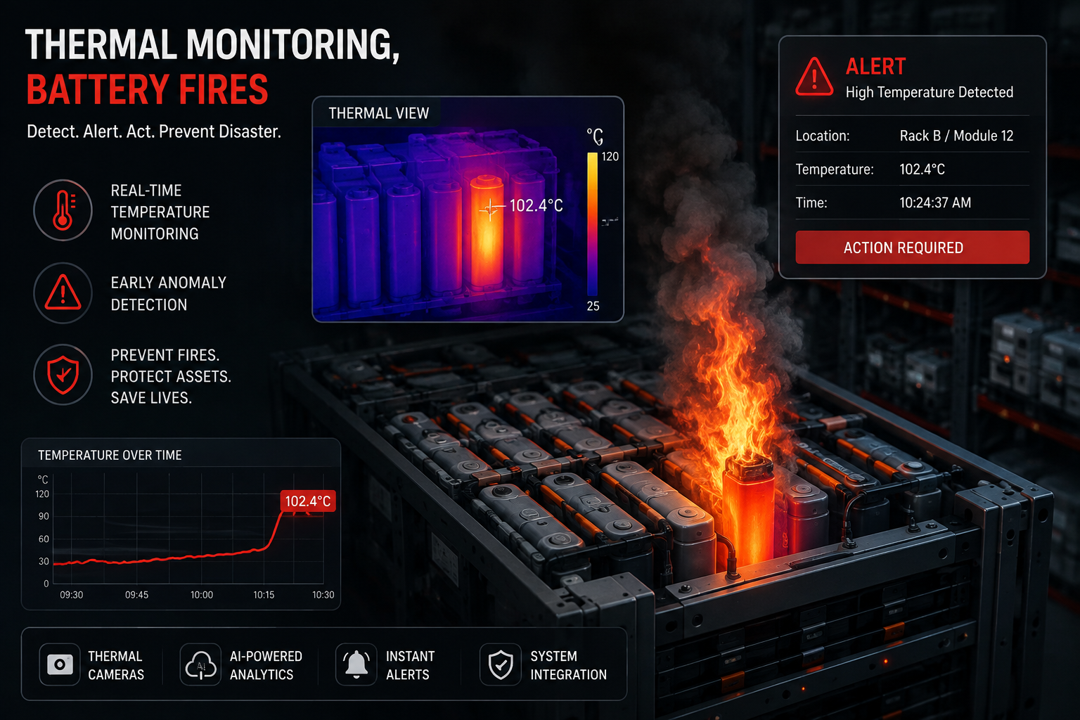 Thermal Monitoring Alone Won't Contain Battery Fires