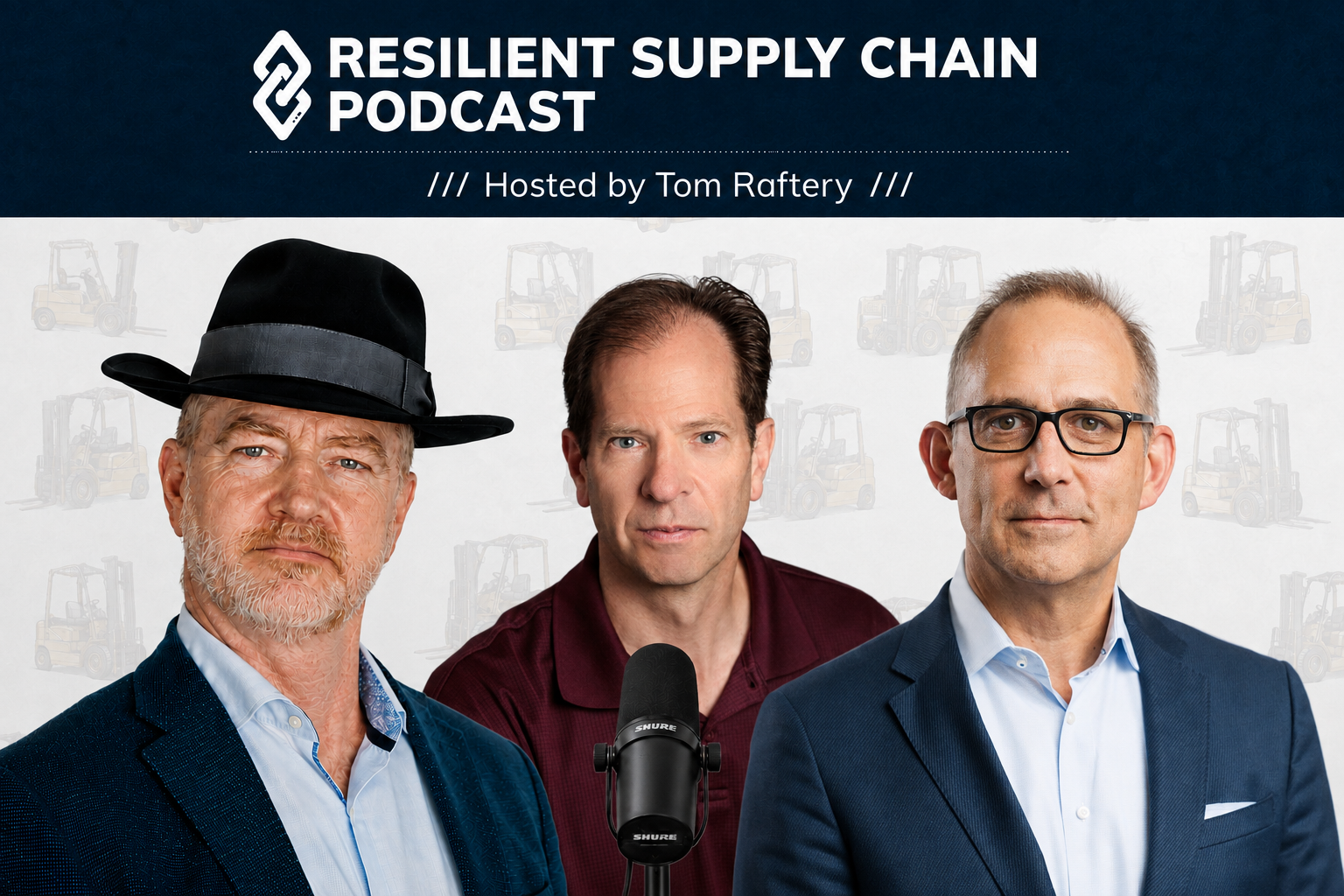 Host Tom Raftery, Keith La Londe, Vice President of Systems at PathGuide Technologies and Scott DeGroot, Executive Director of the Global Supply Chain Institute at the University of Tennessee
